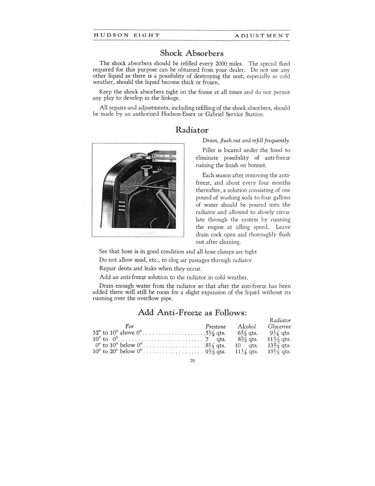 1931 Hudson 8 Instruction Book Page 7